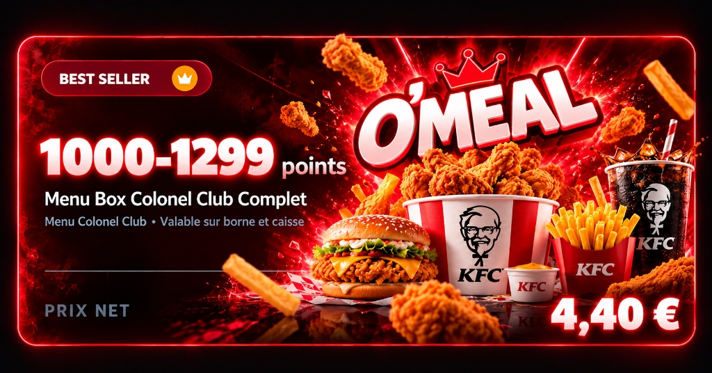 Tranche 1000-1299 Points KFC