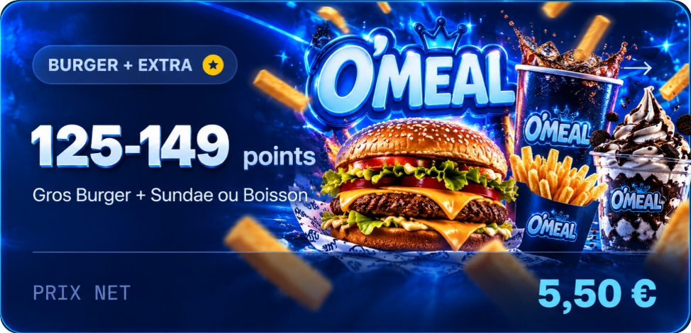 Tranche 125-149 Points McDo
