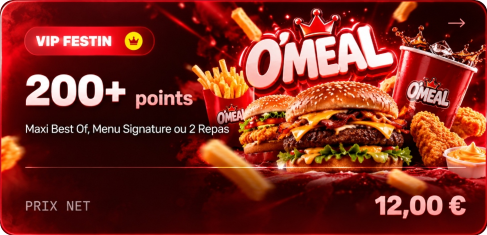 Tranche 200+ Points McDo VIP Festin